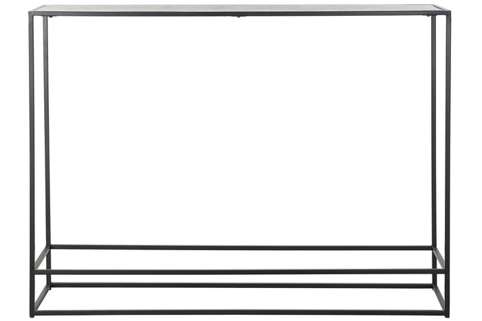 DKD Home Decor Consola Aluminio Dorado Negro 84 x 110 x 25 cm