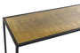 DKD Home Decor Consola Aluminio Dorado Negro 84 x 110 x 25 cm