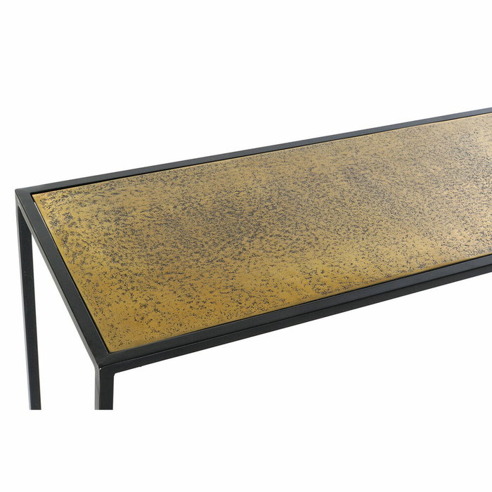 DKD Home Decor Consola Aluminio Dorado Negro