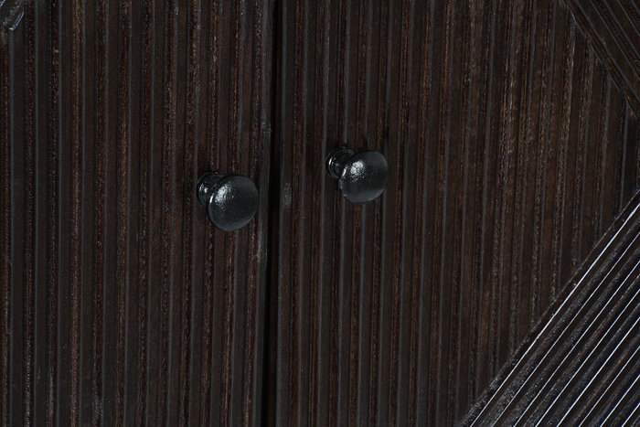 Buffet Moderno DKD Home Decor Marron Oscuro Negro 45 x 77.5 x 177 cm