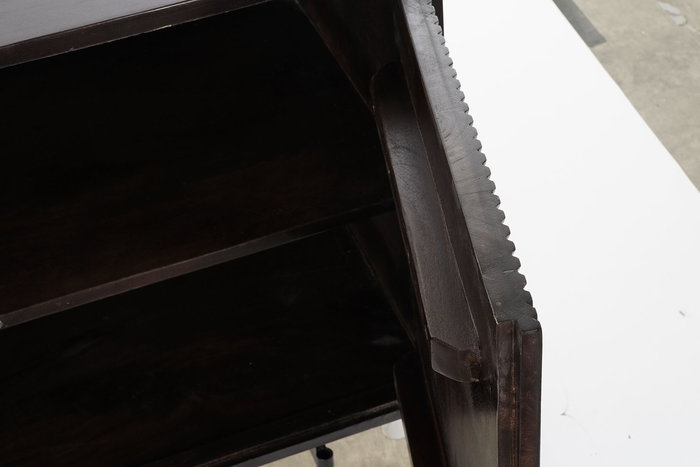 Buffet Moderno DKD Home Decor Marron Oscuro Negro 45 x 77.5 x 177 cm