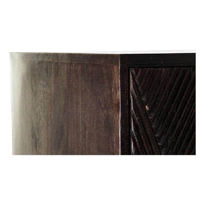 DKD Home Decor Aparador de Mango y Metal Marrón Oscuro