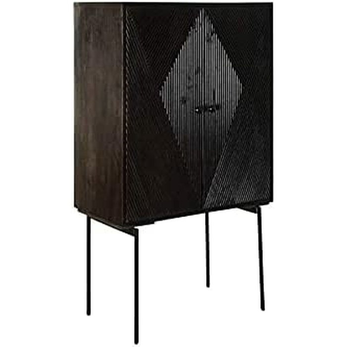 DKD Home Decor Aparador de Mango y Metal Marrón Oscuro