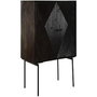 DKD Home Decor Aparador de Mango y Metal Marrón Oscuro