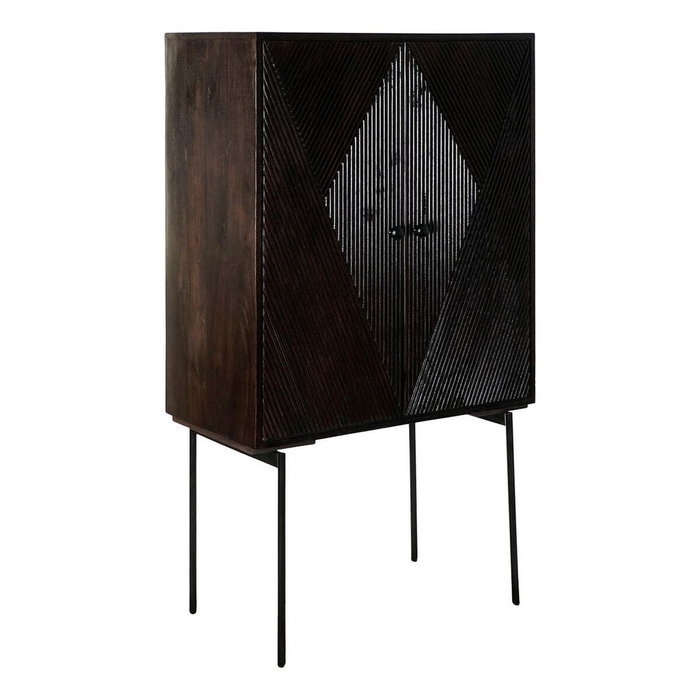 DKD Home Decor Aparador de Mango y Metal Marrón Oscuro