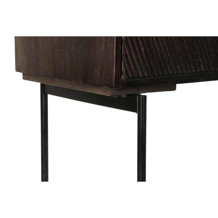 DKD Home Decor Aparador de Mango y Metal Marrón Oscuro