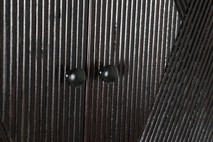 DKD Home Decor Aparador Moderno Marron Oscuro Negro 43 x 153.5 x 84 cm