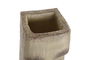 DKD Home Decor Macetero Moderno Resina Terracota Beige 17 x 49 x 16 cm (2 Unidades)