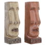 DKD Home Decor Maceteros de Resina Surtiendo 2 Piezas, Terracota y Beige