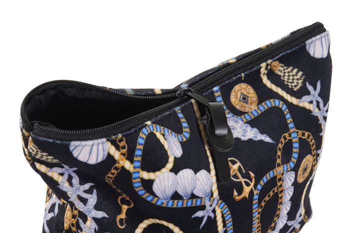 DKD Home Decor Neceser Negro y Amarillo 22 x 16 x 1 cm