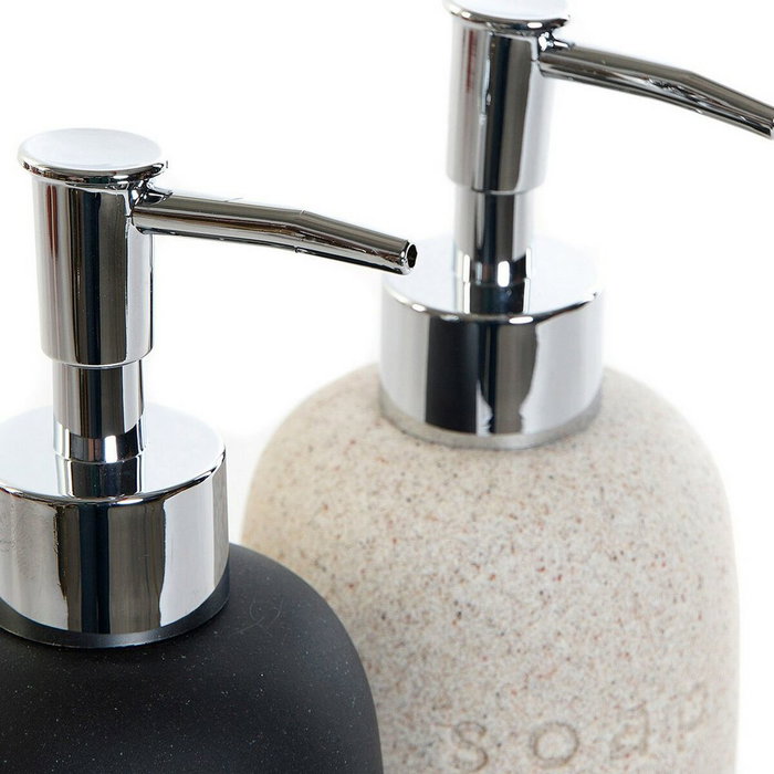 DKD Home Decor Dosificador Gres y PVC SCANDI Pack de 2