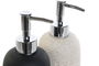 DKD Home Decor Dosificador Scandi Gres y Pvc 8 x 18 x 8 cm (2 Unidades)