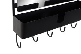 DKD Home Decor Espejo Loft Negro Metal 40 x 72 x 9 cm
