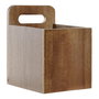 Caja de Almacenaje DKD Home Decor 8424001811953 Natural Acacia Asas 13 x 13 x 17 cm