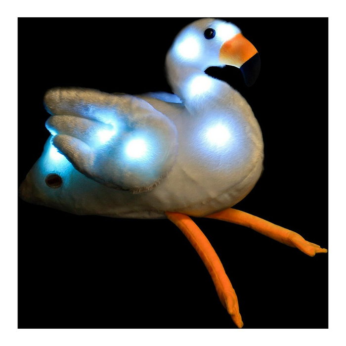 DKD Home Decor Peluche Flamenco con LED Pack de 2