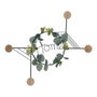 DKD Home Decor Perchero de Pared Metal Negro