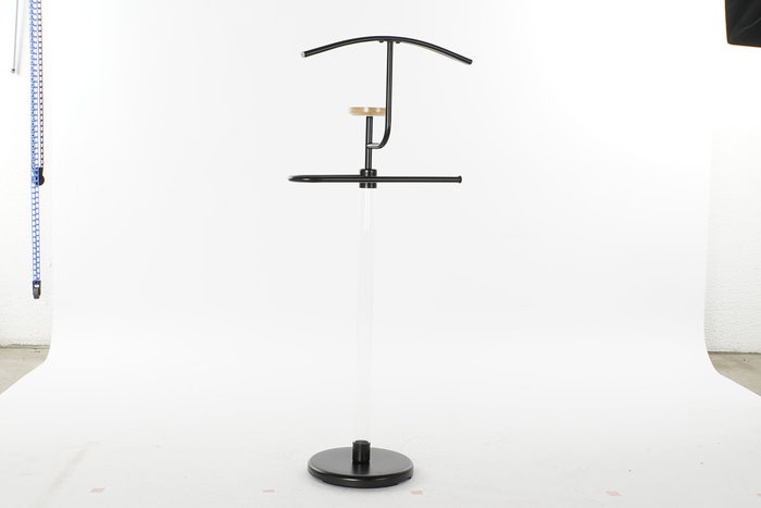 DKD Home Decor Galan Loft Negro Transparente Metal Madera 28 x 46 x 114 cm