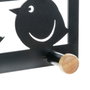 DKD Home Decor Perchero de Metal con 3 Colgadores, Negro y Blanco