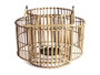 DKD Home Decor Portavelas Bambú y Metal Natural 30x30x32