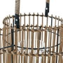 DKD Home Decor Portavelas Bambú y Metal Natural 30x30x32