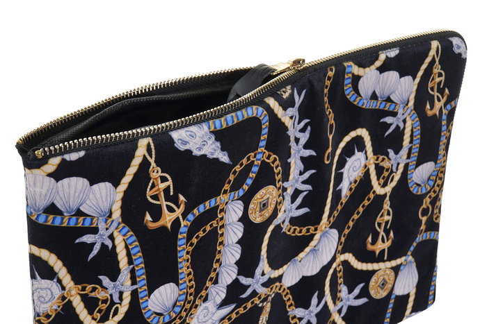 DKD Home Decor Funda para iPad Negro Amarillo 1 x 25 x 34 cm