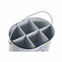 DKD Home Decor Cubo de Metal Blanco Estilo Mediterr Neo 24,5x17x13 cm