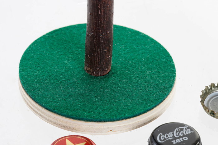 DKD Home Decor Juego Verde Marron 9.5 x 15.5 x 9.5 cm