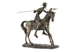 DKD Home Decor Figura Tradicional Don Quijote Envejecido Resina 19 x 39 x 36 cm