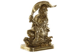 DKD Home Decor Figura Resina Mono Hoja Dorado
