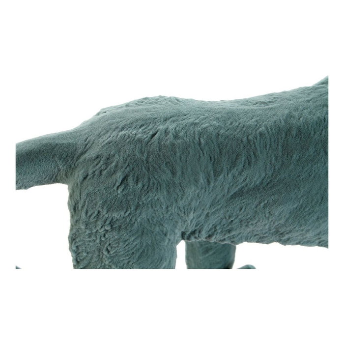 DKD Home Decor Figura de Mono con Acabado Flocado, Pack de 2, Verde y Rosa