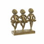 DKD Home Decor Figura de Resina Monos Ballet Dorado