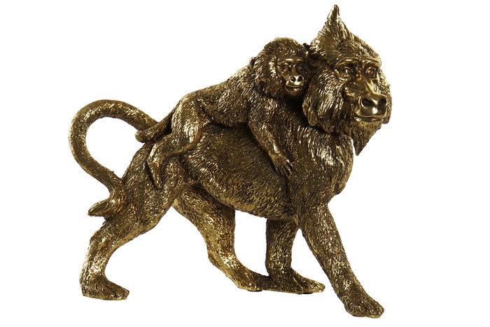 DKD Home Decor Figura Colonial Mono Dorado Resina 8.5 x 18.5 x 21 cm DKD Home Decor Figura Colonial Mono Dorado Resina 8.5 x 18.5 x 21 cm