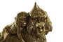 DKD Home Decor Figura Colonial Mono Dorado Resina 8.5 x 18.5 x 21 cm