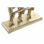 DKD Home Decor Figura de Resina Monos Bailarinas Dorado