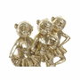 DKD Home Decor Figura de Resina Monos Bailarinas Dorado