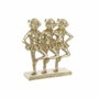 DKD Home Decor Figura de Resina Monos Bailarinas Dorado