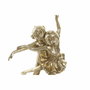DKD Home Decor Figura de Monos Bailarines en Resina Dorado