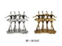 DKD Home Decor Figuras de Bailarinas en Resina, Surtido de 2 Piezas (Dorado y Plateado)