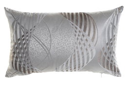 DKD Home Decor Cojín Tradicional Gris Poliéster 30 x 50 cm