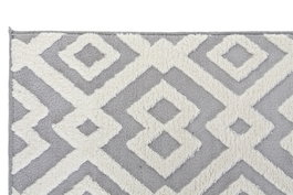 DKD Home Decor Alfombra Estilo Arabe Aspen Gris Beige 240 x 60 cm