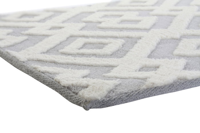 DKD Home Decor Alfombra Estilo Arabe Aspen Gris Beige 240 x 60 cm