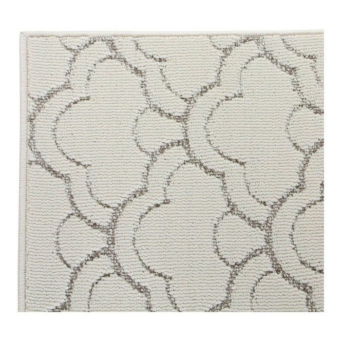 DKD Home Decor Alfombra de Poliéster Nubes Blanco y Gris 60x240x1 cm DKD Home Decor Alfombra de Poliéster Nubes Blanco y Gris 60x240x1 cm