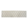 DKD Home Decor Alfombra de Poliéster Nubes Blanco y Gris 60x240x1 cm