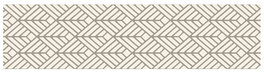 DKD Home Decor Alfombra de Poliéster para Pasillo 61x240x1 cm Blanco y Beige
