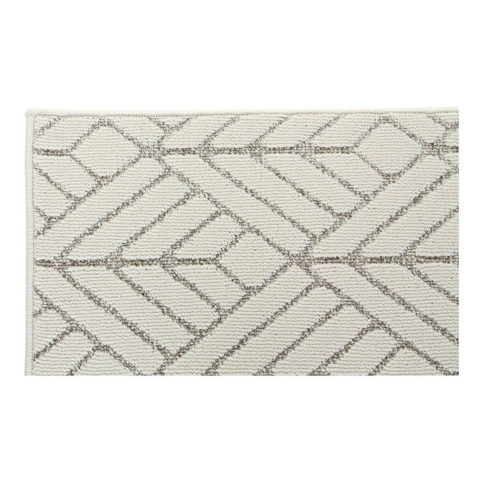 DKD Home Decor Alfombra de Poliéster para Pasillo 61x240x1 cm Blanco y Beige DKD Home Decor Alfombra de Poliéster para Pasillo 61x240x1 cm Blanco y Beige