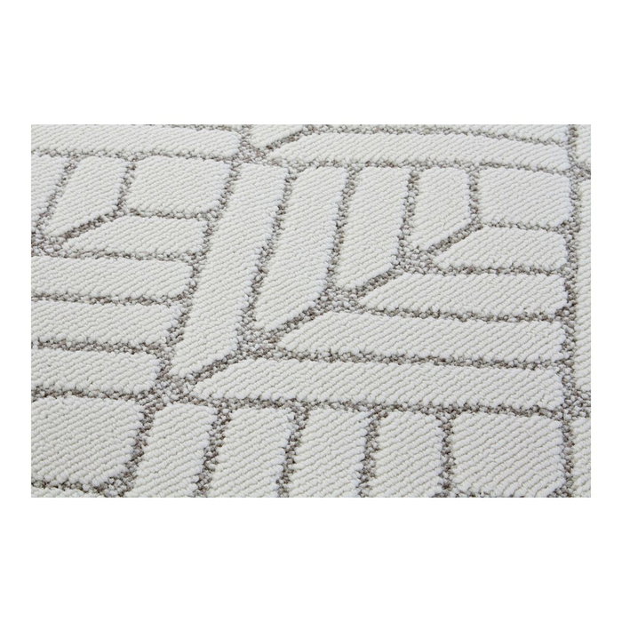 DKD Home Decor Alfombra de Poliéster para Pasillo 61x240x1 cm Blanco y Beige DKD Home Decor Alfombra de Poliéster para Pasillo 61x240x1 cm Blanco y Beige