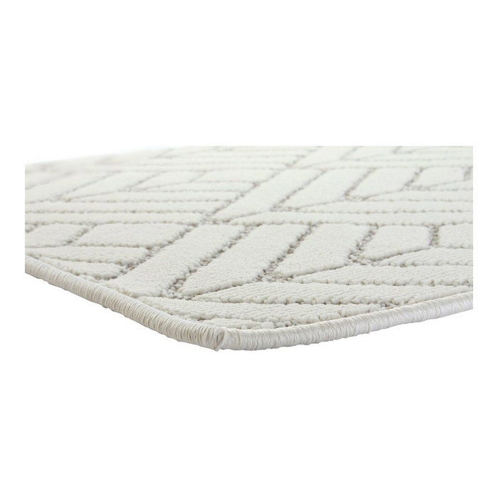 DKD Home Decor Alfombra de Poliéster para Pasillo 61x240x1 cm Blanco y Beige DKD Home Decor Alfombra de Poliéster para Pasillo 61x240x1 cm Blanco y Beige