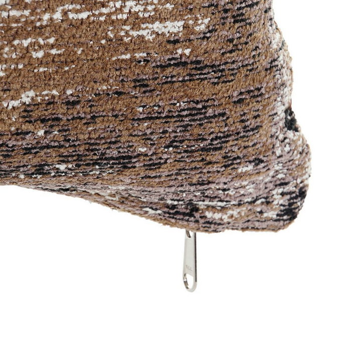 DKD Home Decor Cojín KERMAN 45x45x12 cm Marrón claro, beige y negro