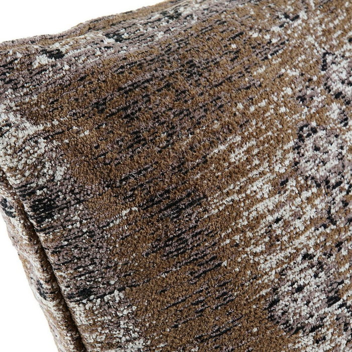 DKD Home Decor Cojín KERMAN 45x45x12 cm Marrón claro, beige y negro