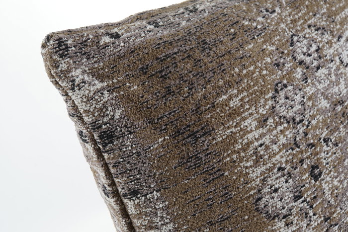 DKD Home Decor Cojín KERMAN 45x45x12 cm Marrón claro, beige y negro